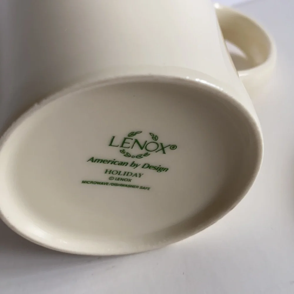 Lenox American By Design Holly Christmas Holiday Coffee Tea  Mug Cup
